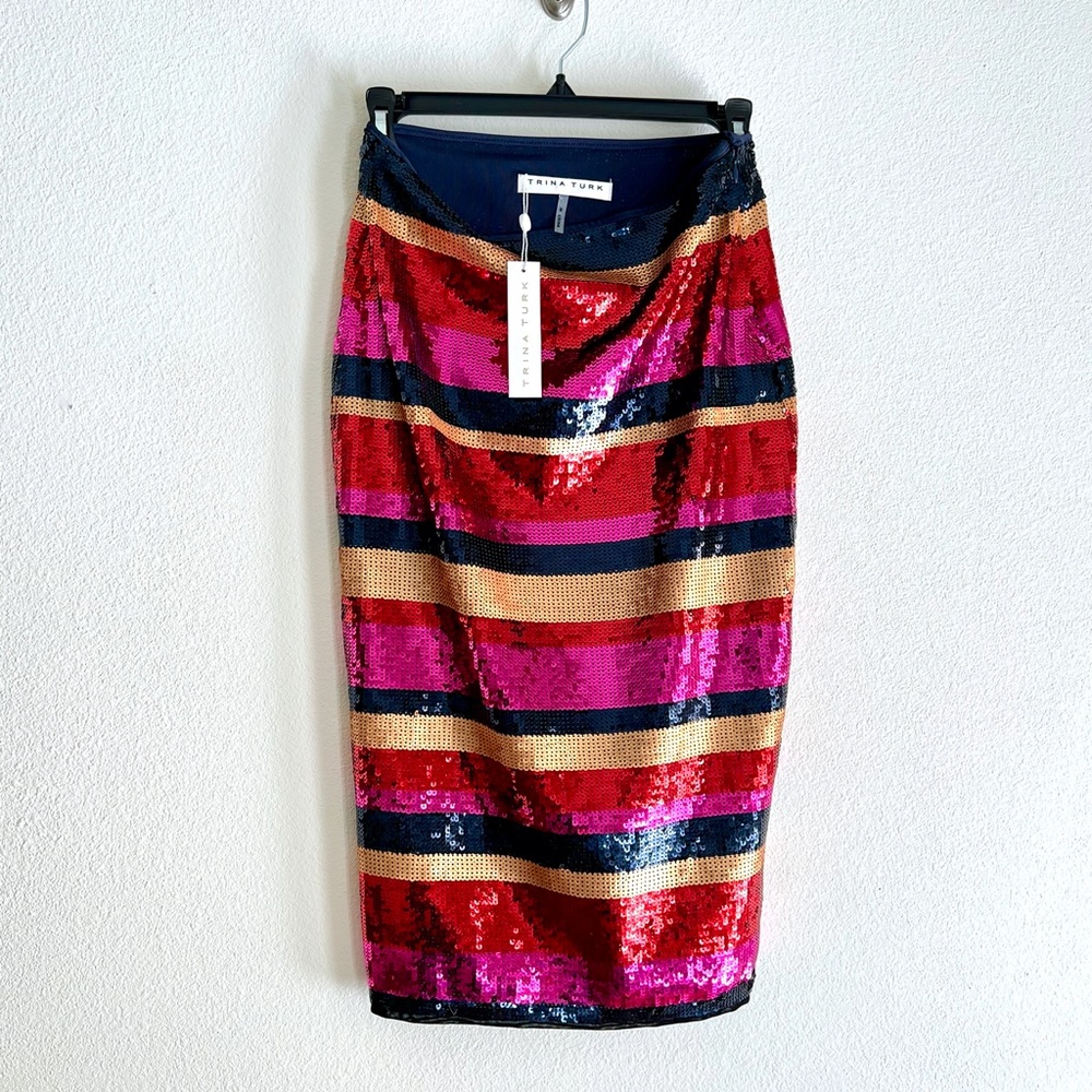 Trina Turk Cava Sequin Skirt - Picture 7 of 16